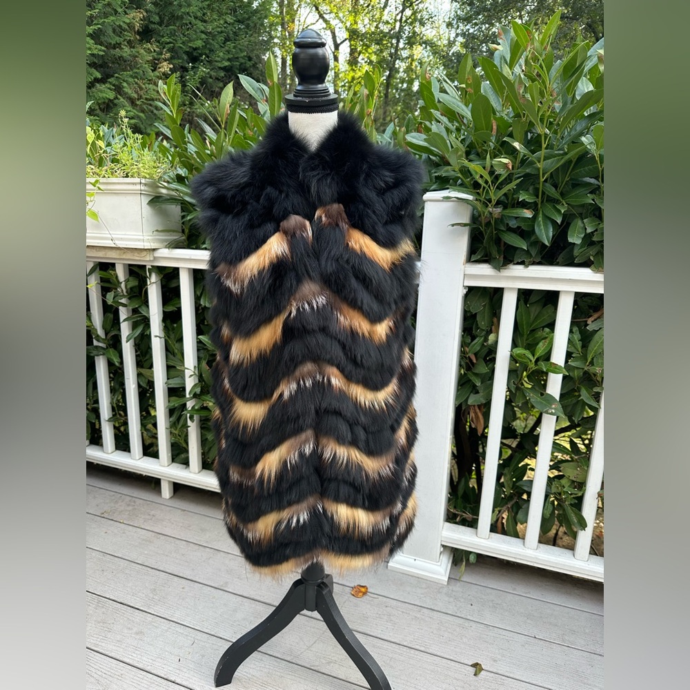 Diane Von Furstenberg fox vest
